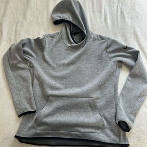 Nike Dri-FIT Therma Hypernatural Pullover Hoodie in gray with black trim